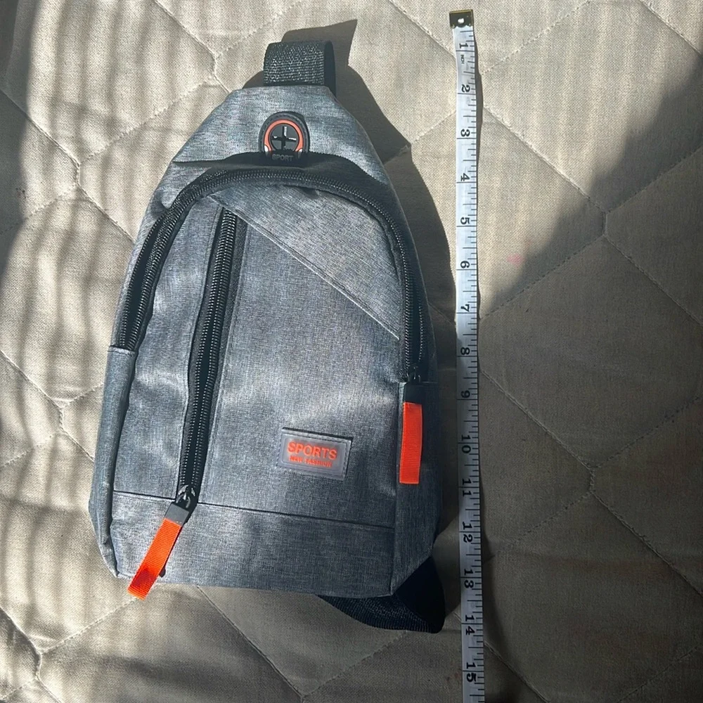 Small Gray Chest Bag - Picture 2 of 5